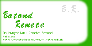 botond remete business card